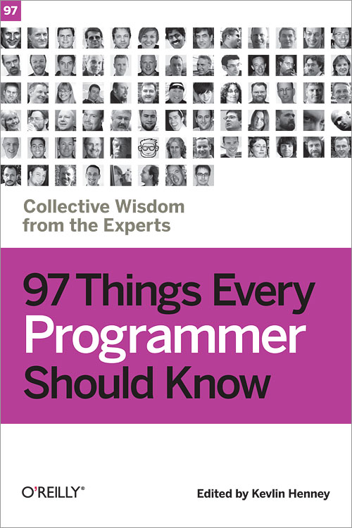 Knygos „97 things every programmer should know“ viršelis