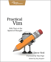 Knygos „Practical VIM“ viršelis